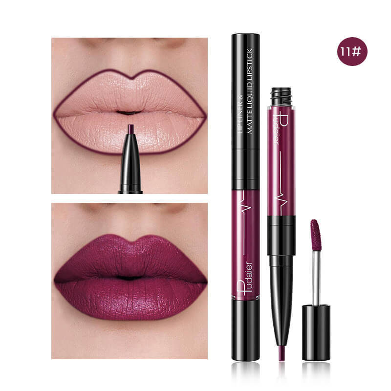 Pudaier Matte Lip Gloss Lip Liner 2 in1 Maqui gem Professional Complete Agate Red Lip Tint Plumper Tattoo Makeup liquid Lipstick Pudaier Matte Lip Gloss Lip Liner 2 in1 Maqui gem Professional Complete Agate Red Lip Tint Plumper Tattoo Makeup liquid Lipstick